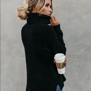 VICI Henry Black Turtleneck Sweater- Small